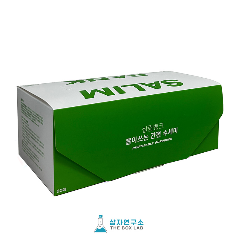 뽑아쓰는 수세미(단상자/삼면접착)