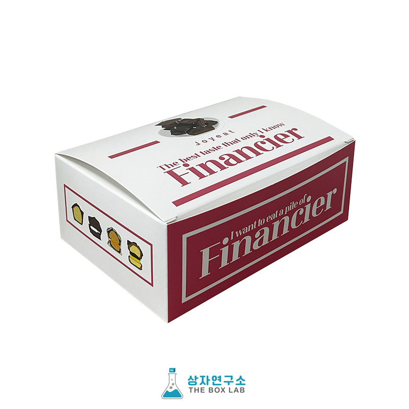휘낭시에 디저트(단상자/삼면뚜껑)