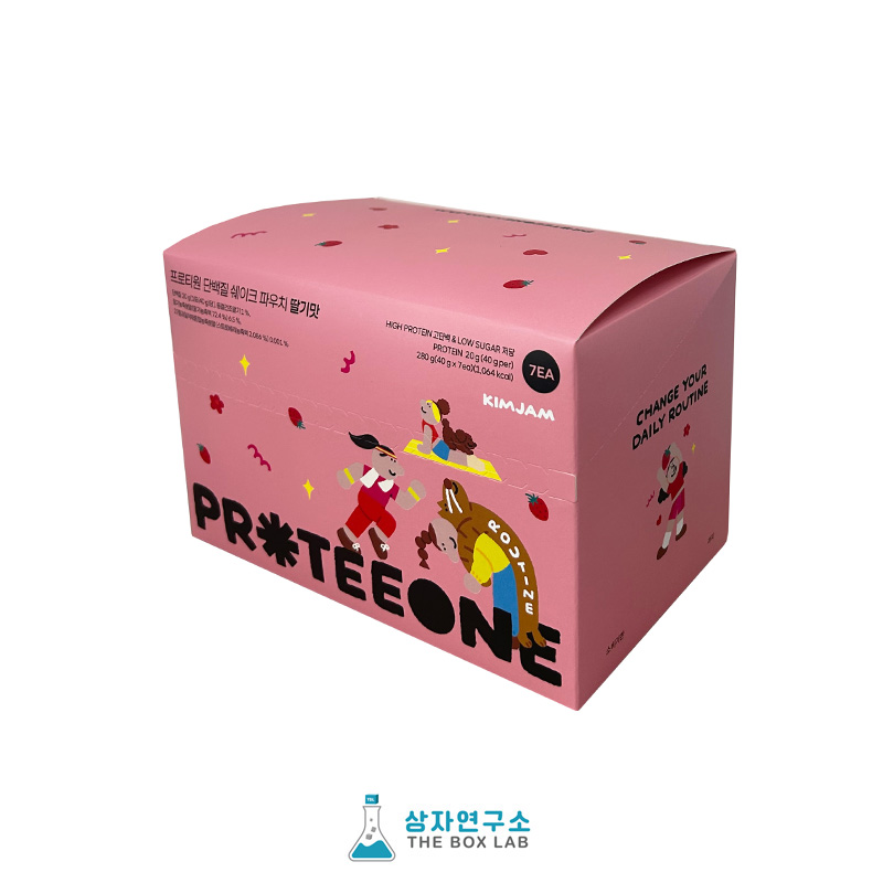 단백질쉐이크 딸기(단상자/삼면뚜껑)